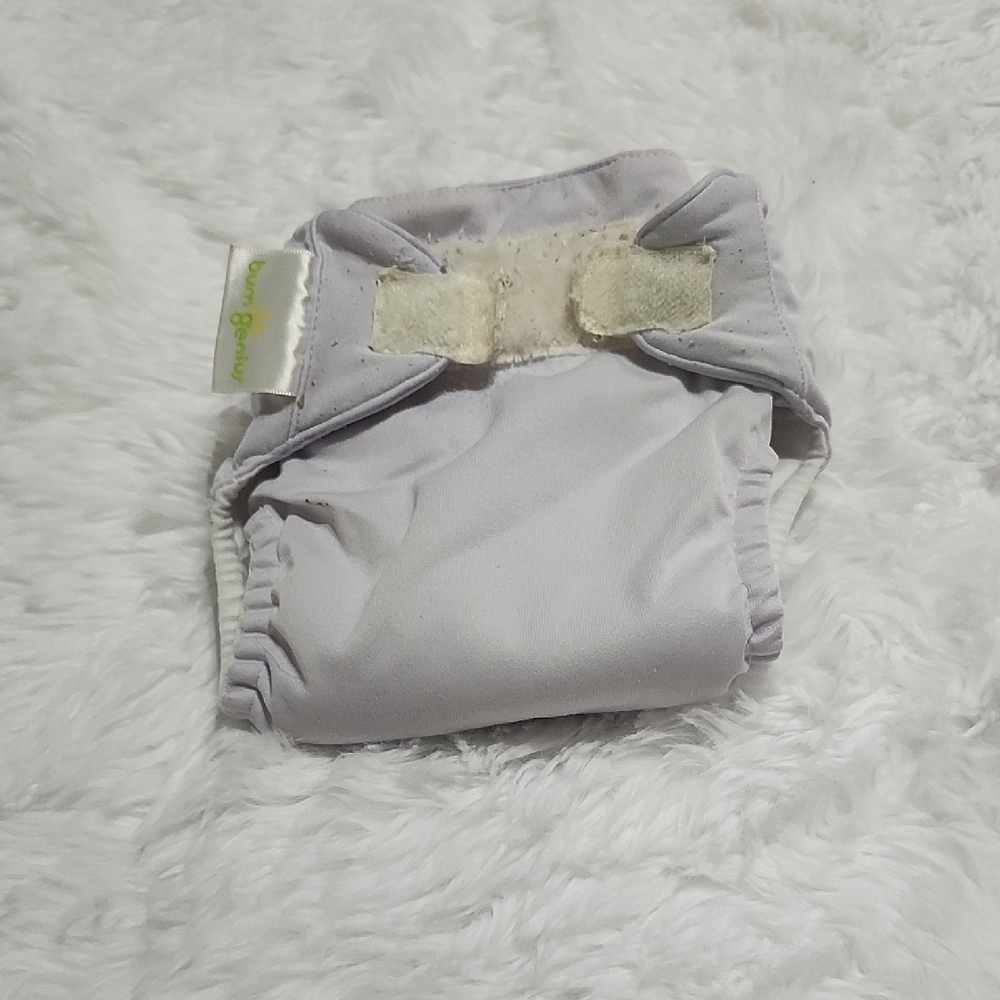 BumGenius Light Gray Diaper